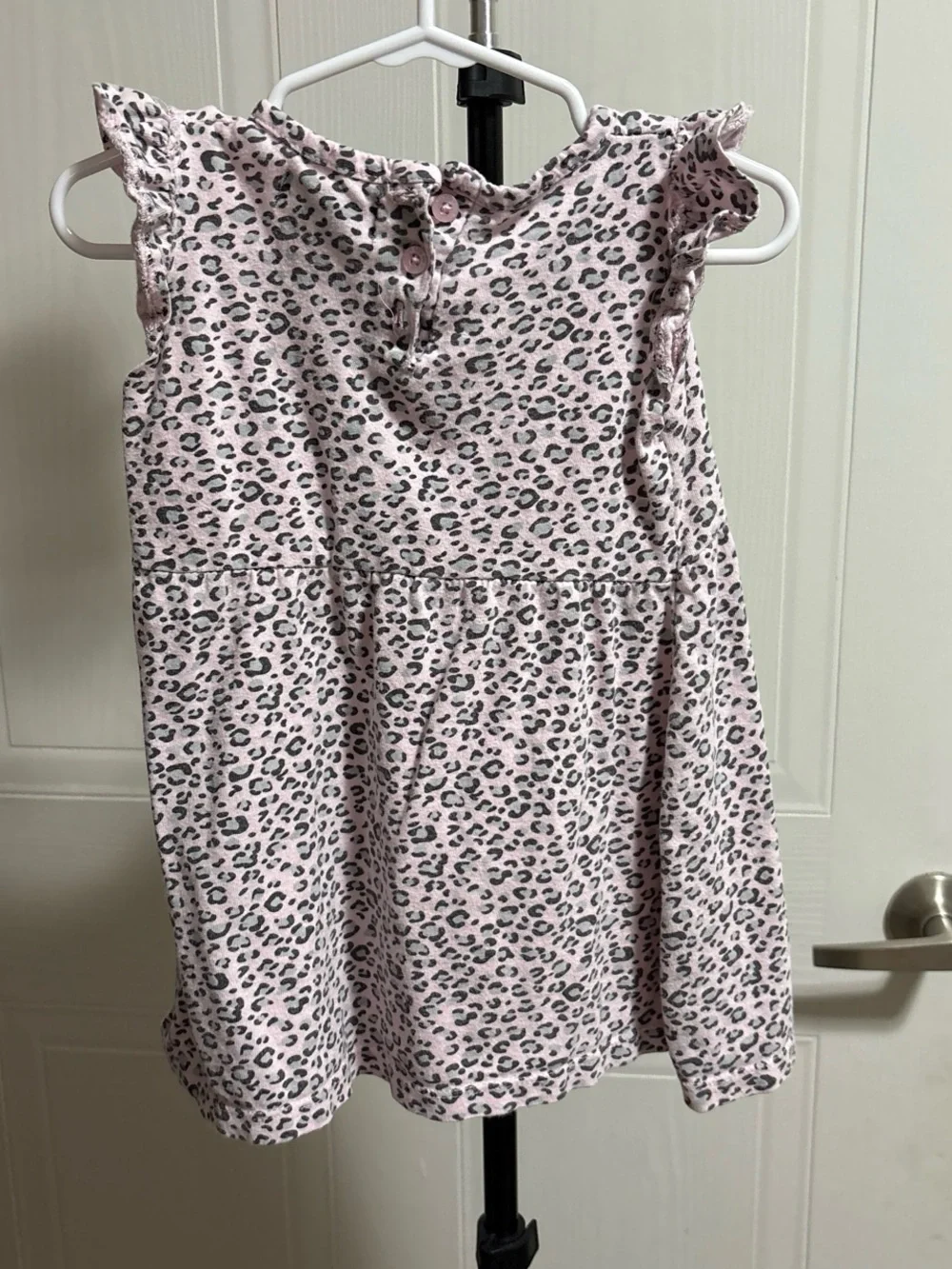 U.S. Polo Assn. Pink Leopard Print Casual Girls Dress